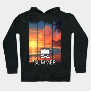 Paradise Beach at Sunset Landscape – Anime Shirt Hoodie